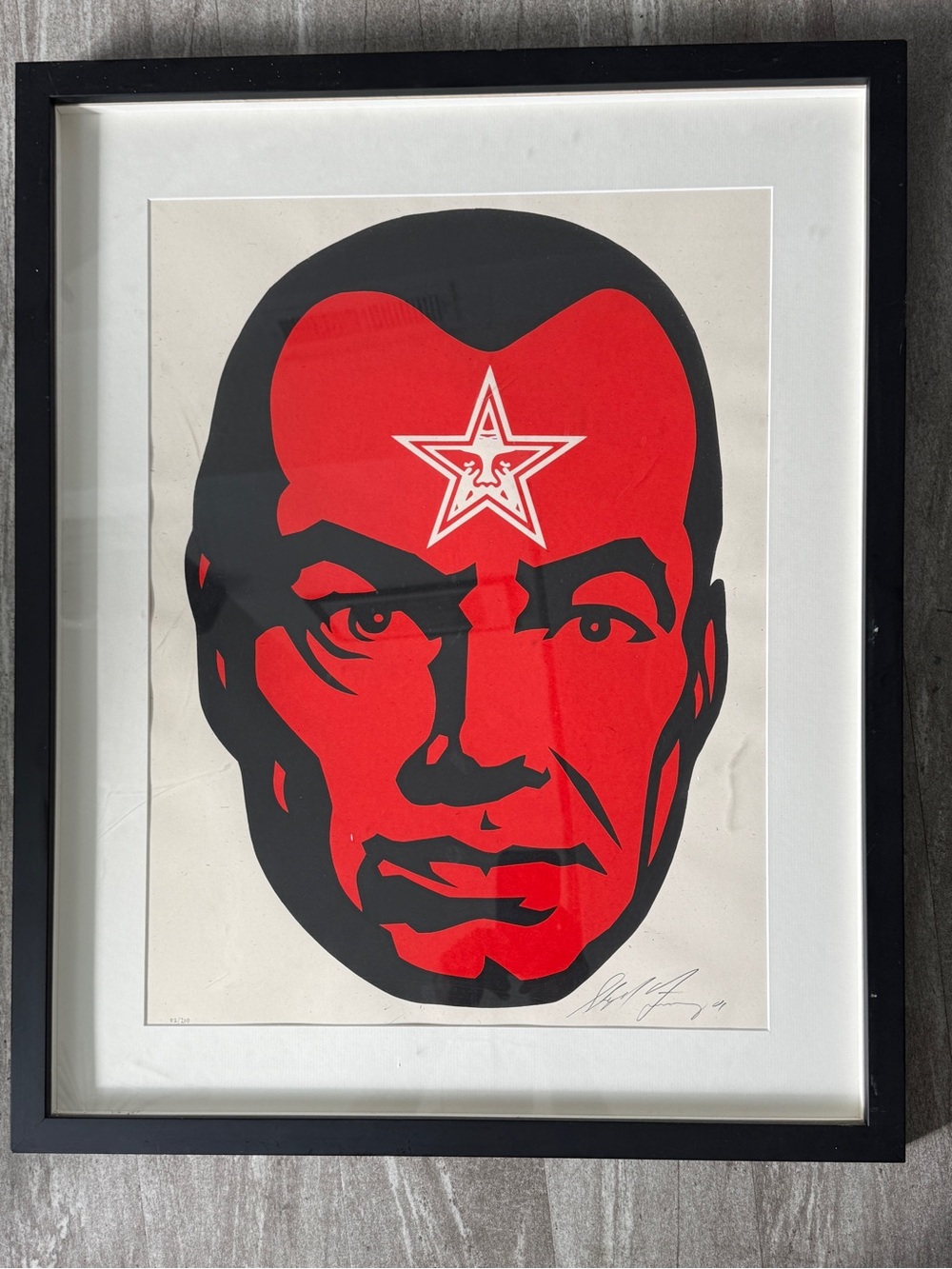 Shepard Fairy signed Obey numbered print